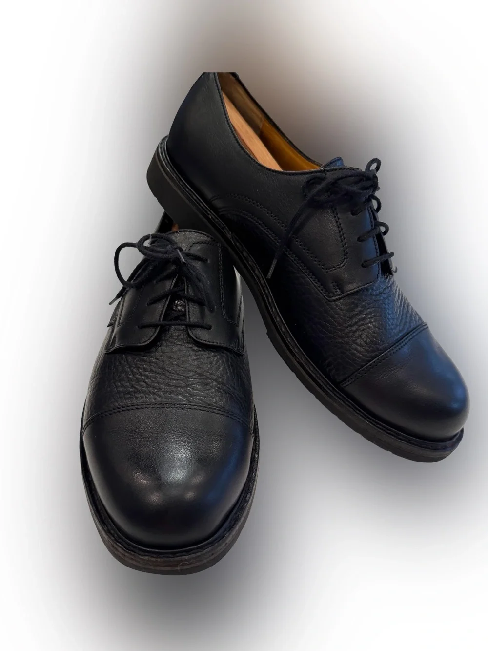 Mephisto Men's Melchior Captoe Oxford Black Leather Goodyear Welt Sz 10 EUC